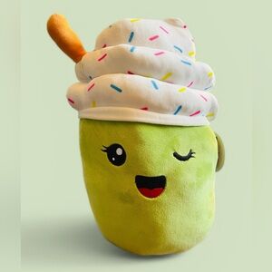 Toy Box Matcha Milkshake Large 16” Green & White Plush Collectible (NWT) -For 0+